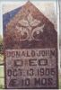Photo of headstones/thumb_Donald John MacLennan d 1906 hdstn LancasterON